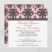 ヴィヴィアン·ダマスク·ブライダル·シャワー·インビテーション 招待状 (正面/裏面)