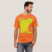 ヴィヴィッカラフル葉ズエレガンスアート Tシャツ (正面フル)