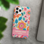 ヴィヴィッド・レトロ・フラワーズ バレンタインギフト ティーン向け Case-Mate iPhoneケース