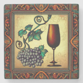 ヴィヴィヴィッドアートワインコースター02 ストーンコースター