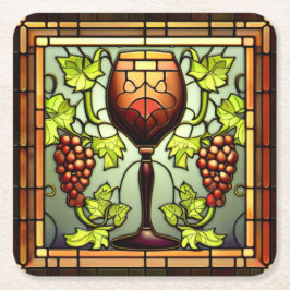 ヴィヴィヴィッドアートワインコースター04 スクエアペーパーコースター