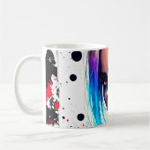 ヴィヴィヴィッドアーバンガールポートレート コーヒーマグカップ (左)