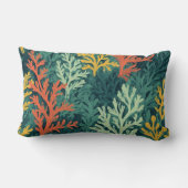 ヴィヴィヴィッドコーラルフォレスト – 装飾用クッション ランバークッション (裏面)