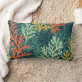 ヴィヴィヴィッドコーラルフォレスト – 装飾用クッション ランバークッション (ブランケット)