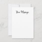 ヴィヴィヴィッドサンフラワーボタニカルアートデザイン サンキューカード (裏面)