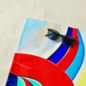 ヴィヴィヴィッドスピリットペアデザイン ビーチタオル (インサイチュ)