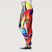 ヴィヴィヴィッドスピリットペアデザイン レギンス (左)