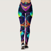 ヴィヴィヴィッドネオンフローラマンダラアート レギンス (裏面)