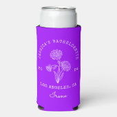 ヴィヴィヴィッドバイオレットバチェロレッテ9月誕生月 スリム缶クーラー (Seltzer正面)