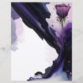 ヴィヴィヴィッドバイオレットバラスクラップブック紙 (裏面)