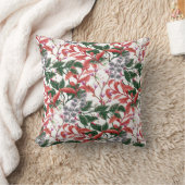 ヴィヴィヴィッドボタニカルフローラブランチ葉ズ クッション (ブランケット)