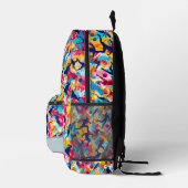 ヴィヴィヴィッドライバーズスポーツキッズ新学期 プリントバックパック (右)