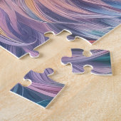 ヴィヴィヴィッドレインボーネオンサイケデリック自然&野生生物 ジグソーパズル (側面)