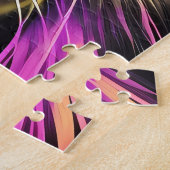 ヴィヴィヴィッドレインボーネオンサイケデリック自然&野生生物 ジグソーパズル (側面)