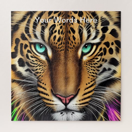 ヴィヴィヴィッドレインボーネオンサイケデリック自然&野生生物 ジグソーパズル (縦)