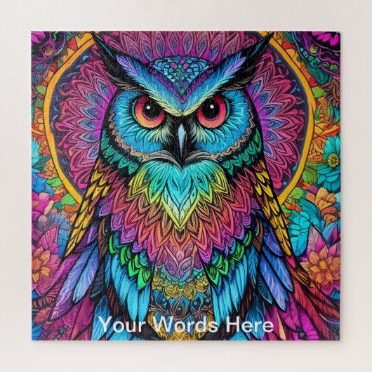 ヴィヴィヴィッドレインボーネオンサイケデリック自然&野生生物 ジグソーパズル (縦)