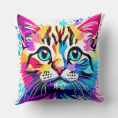 ヴィヴィヴィッド子猫ビベスデザイン クッション (裏面)