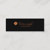 ヴィヴェカロンドンバロックのプロファイルカード スキニー名刺 (裏面)