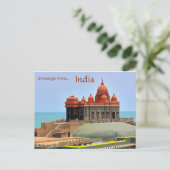 ヴィヴェカーナンダ・ロック・メモリアル　カニヤクマリ　インド ポストカード (スタンド正面)