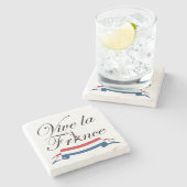 ヴィヴラフランスタイポグラフィ ストーンコースター (横)