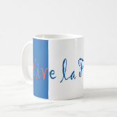 ヴィヴラフランスフランスの国旗 コーヒーマグカップ (正面左)