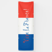 ヴィヴラフランスフランスの国旗 横断幕 (縦)