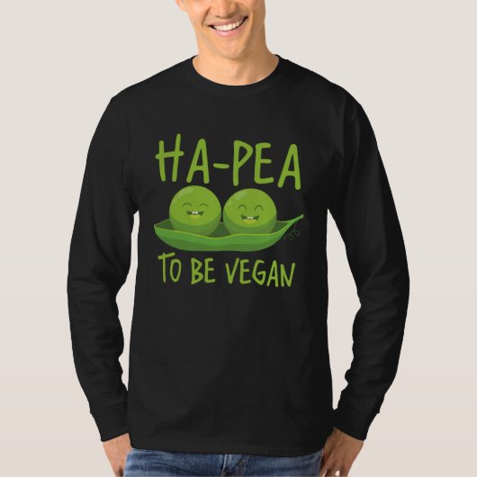 ヴィーガンでいるのが最高 豆類 健康食品 Tシャツ (正面)