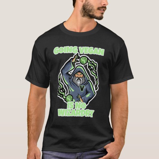 ヴィーガンになるのは特別なことじゃない Tシャツ (正面)