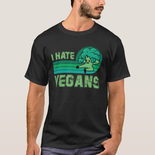 ヴィーガンに反対 ミートセイイング Tシャツ (正面)