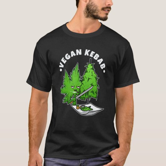 ヴィーガンケバブ マリファナ 1 Tシャツ (正面)