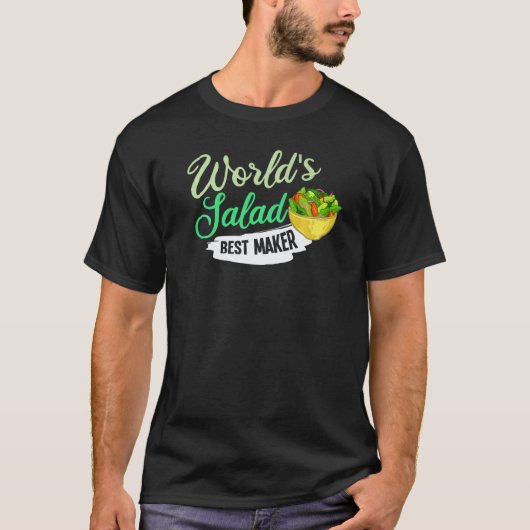 ヴィーガンドレッシングボウル大好きサラダ Tシャツ (正面)