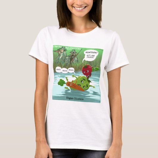 ヴィーガンハンターズ ジョークグッズ Tシャツ (正面)