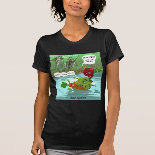 ヴィーガンハンターズ ジョークグッズ Tシャツ (正面)