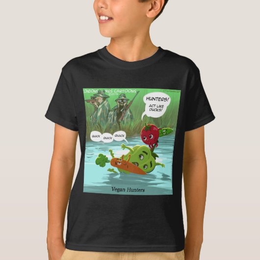 ヴィーガンハンターズ ジョーク Tシャツ (正面)
