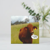 ヴィーガンパーティーのご招待 招待状 (スタンド正面)