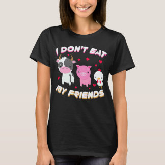 ヴィーガンフルーツベジタリアン友達を食べたりしない Tシャツ