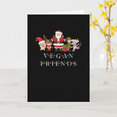 ヴィーガンフレンズ - クリスマスエディション カード (黄色い花)