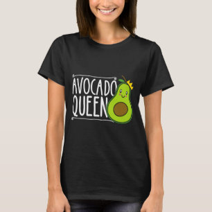 ヴィーガンライフスタイル アボカド クイーン ベジタリアン 女性 Tシャツ