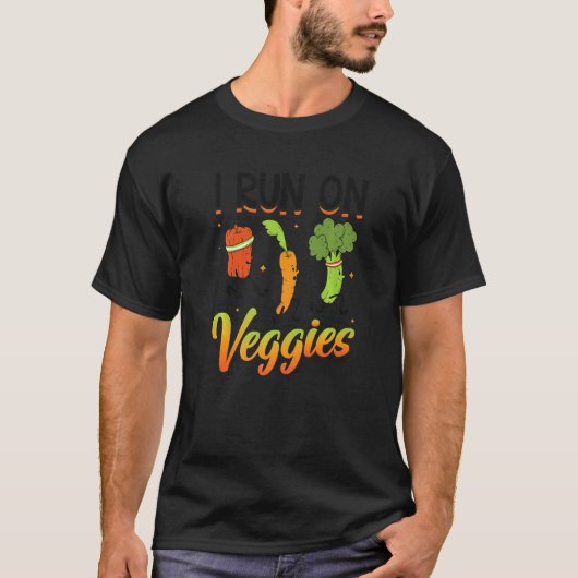 ヴィーガンランナー 野菜で走る Tシャツ (正面)