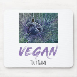 ヴィーガンレッドキャベツヴィンテージギフト マウスパッド