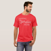 ヴィーガン活動家 Animal Liberation Now 少年 Tシャツ (正面フル)