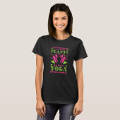 ヴィーガン+もっと植物を食べよう+もっとヨガをしよう Tシャツ (正面フル)
