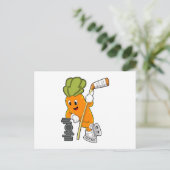 ヴィーガン アイスホッケー アイスホッケーのスティック ポストカード (スタンド正面)