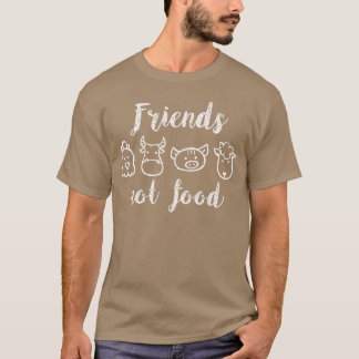 ヴィーガン アニマル フレンズ 楽しい Tシャツ