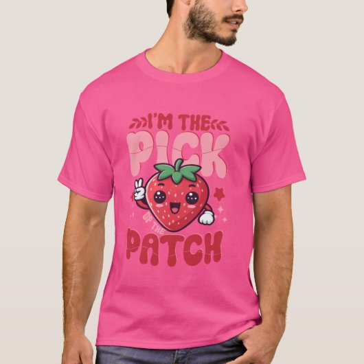 ヴィーガン イチゴ 苺 フルーツ Tシャツ (正面)