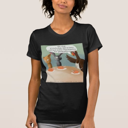 ヴィーガン・サンクスギビング・ジョーク Tシャツ (正面)