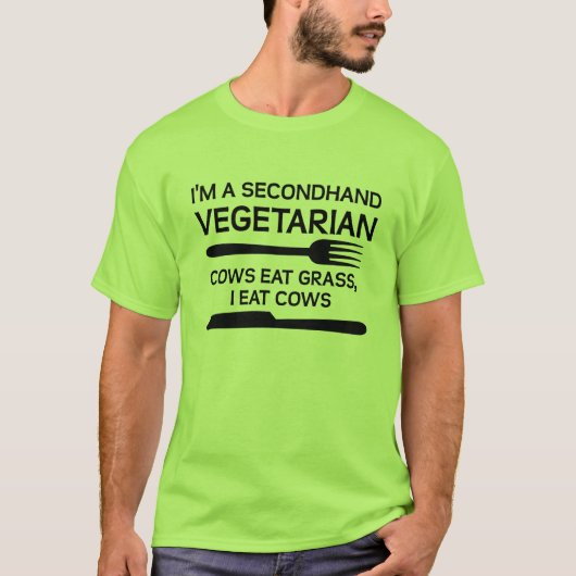 ヴィーガン セカンドハンド おもしろ Tシャツ (正面)