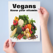 ヴィーガン ビタミン チラシ (手)