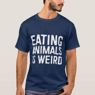 ヴィーガン プレゼント 動物を食べるのは変だ ベジタリアン Tシャツ