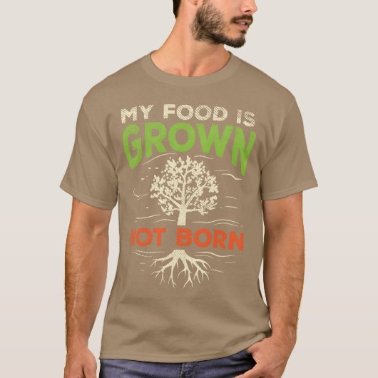 ヴィーガン+ベジタリアン向けの植物性食品 ヴィーガンフレンド Tシャツ (正面)
